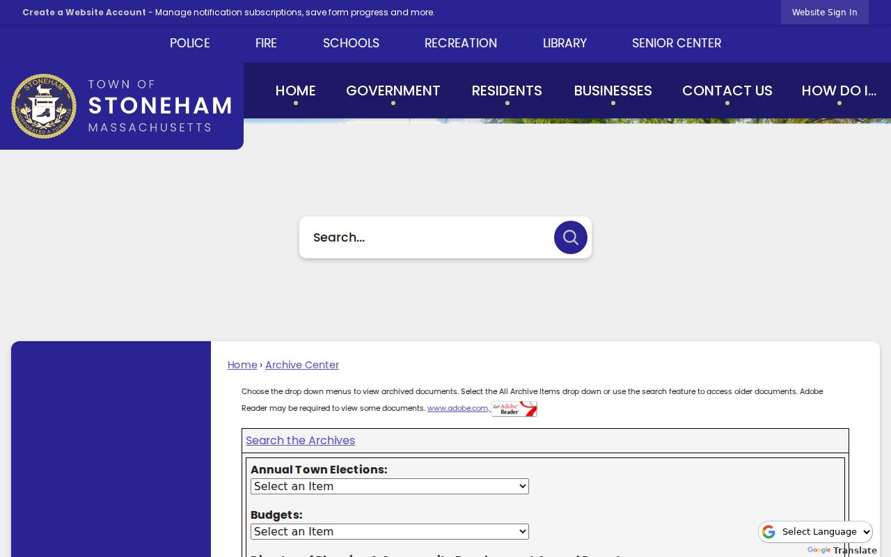 Stoneham previous residents research through the searchable town archive