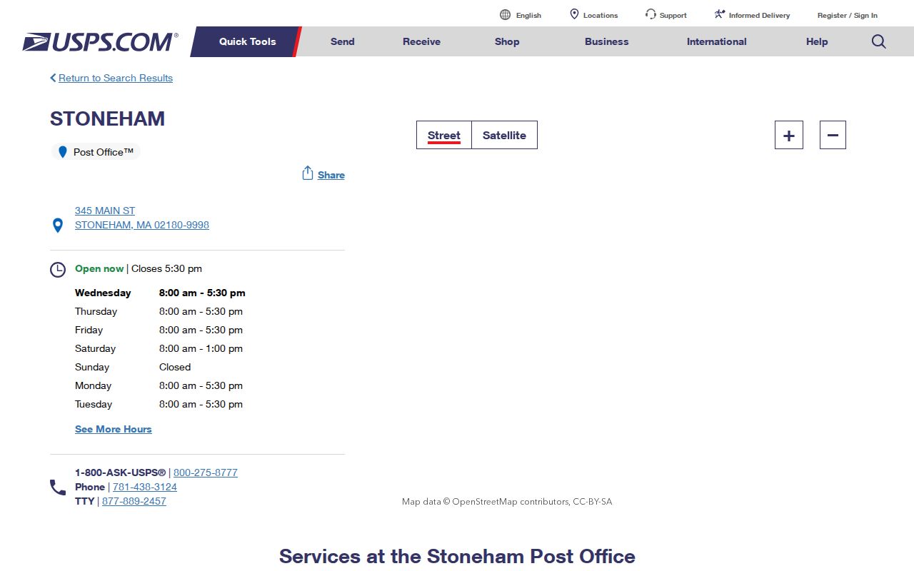 Stoneham ZIP code directory Stoneham Post Office 02180